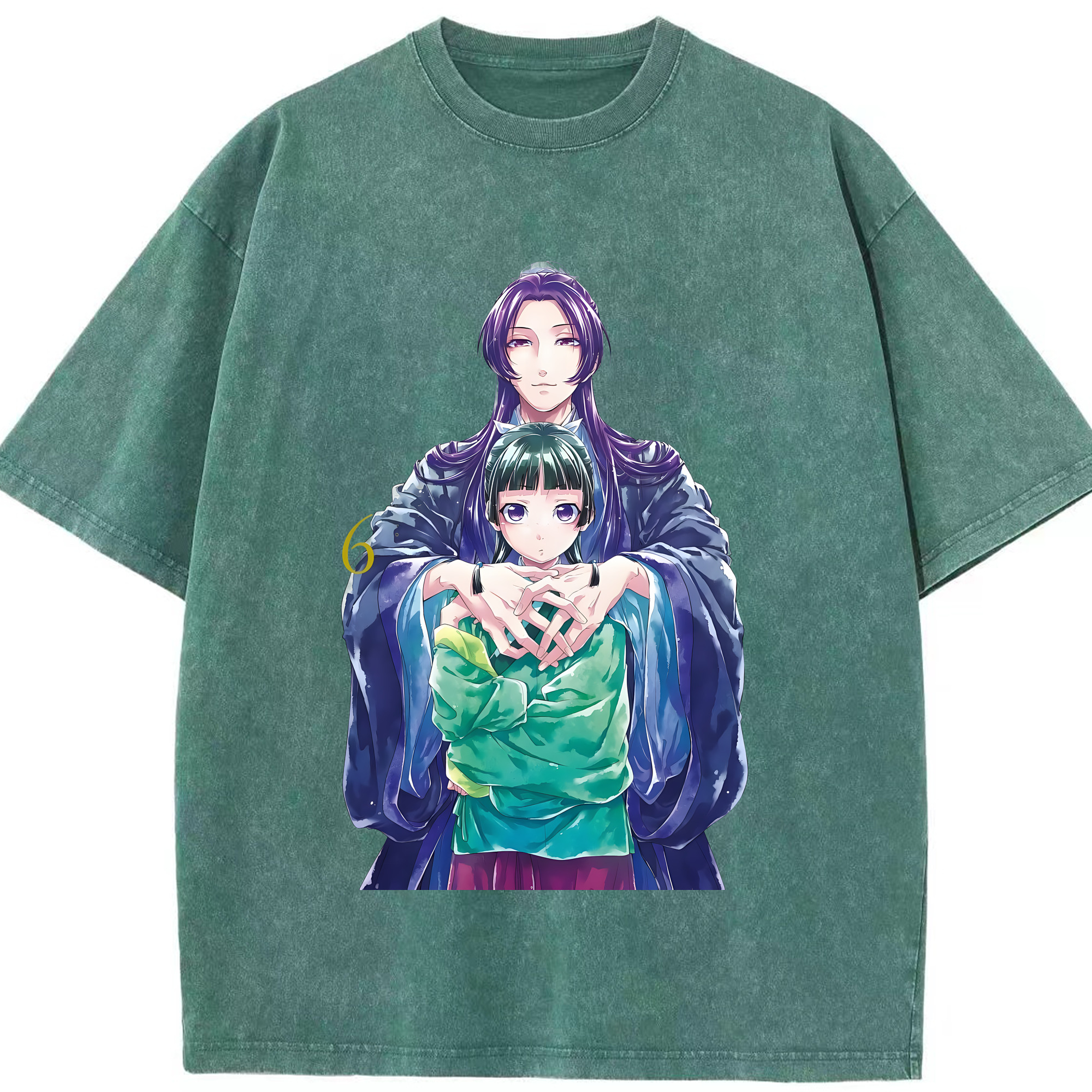 （画像用） 薬屋のひとりごと The Apothecary Diaries 綿100% ヴィンテージ風 半袖Tシャツ（フロントプリント）